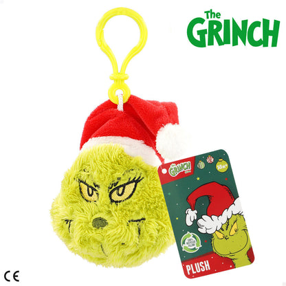 Llavero de peluche del Grinch con gorro rojo - 3