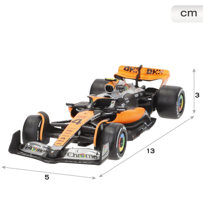 Coche McLaren F1 2023 Burago a escala 1:43 en naranja y negro - 4
