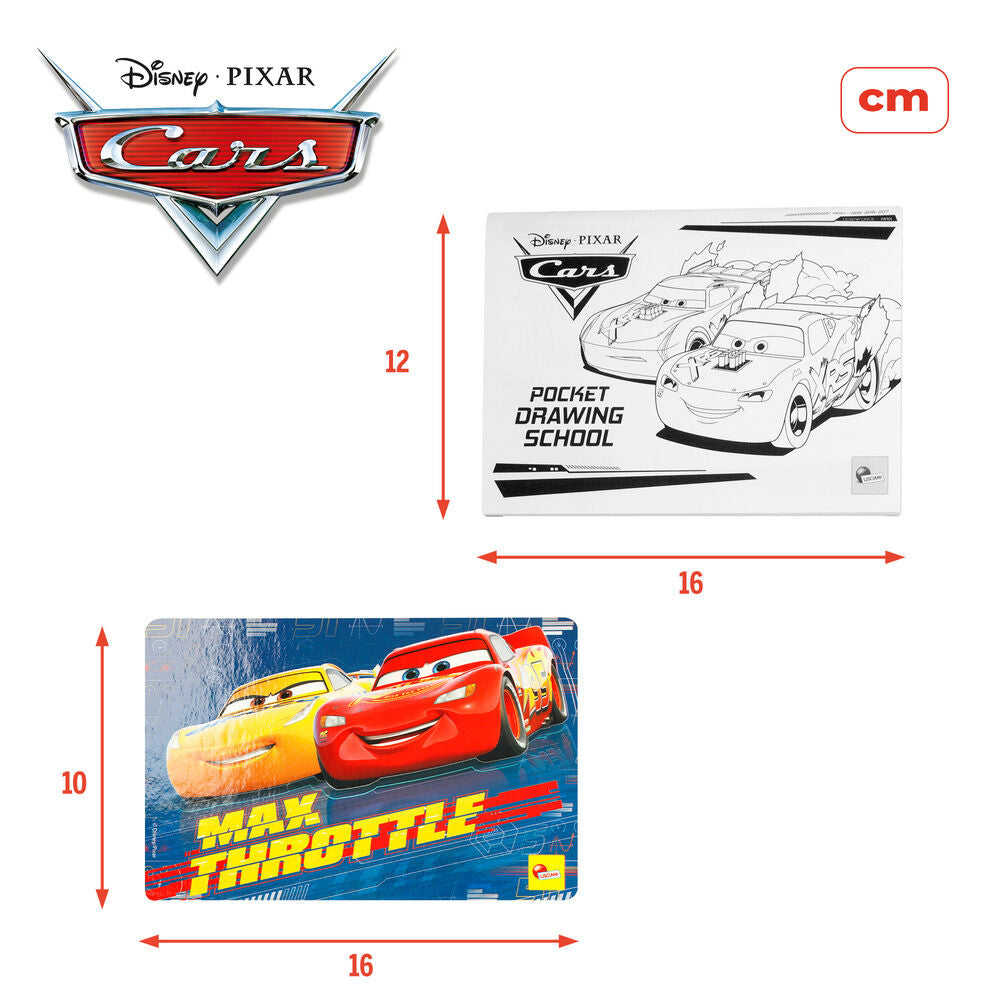 Mini escuela de dibujo Disney Pixar Cars con láminas y rotuladores - 5