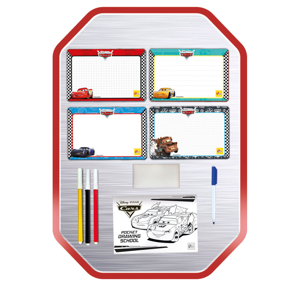 Mini escuela de dibujo Disney Pixar Cars con láminas y rotuladores - 7