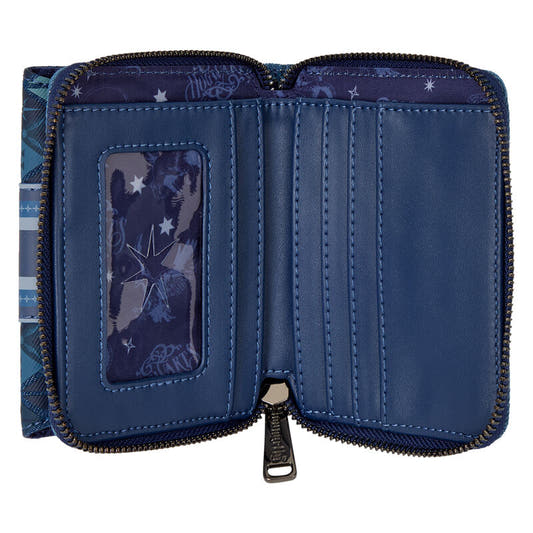 Cartera azul Fawkes Phoenix Harry Potter Loungefly con escudo de Hogwarts - 2