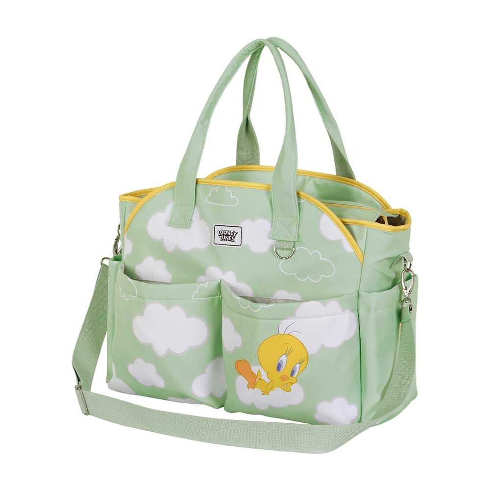 Bolso de maternidad verde Clouds con Piolín Tweety - 3