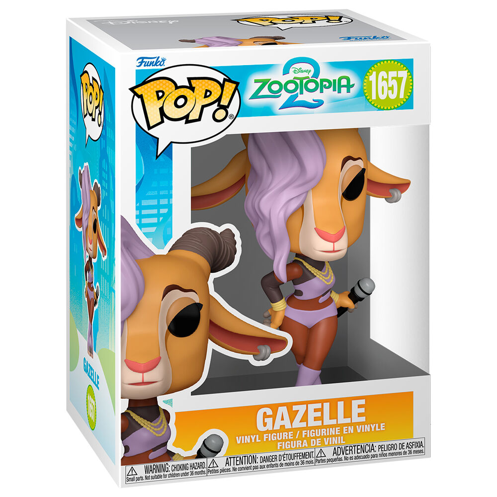 Figura Funko POP! de Gazelle de Zootropolis 2 con micrófono - 2