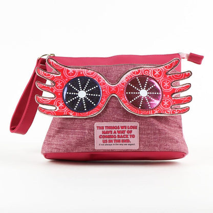 Neceser rosa de Luna Lovegood Harry Potter con gafas decorativas - 3