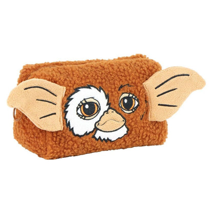 Neceser marrón de Gremlins con rostro y orejas del personaje