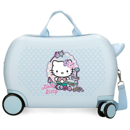 Maleta trolley azul claro Hello Kitty Mermaid de 45 cm