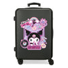 Maleta trolley negra Kuromi Hello Kitty de 65 cm