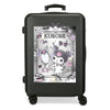 Maleta trolley negra Kuromi Hello Kitty de 65 cm