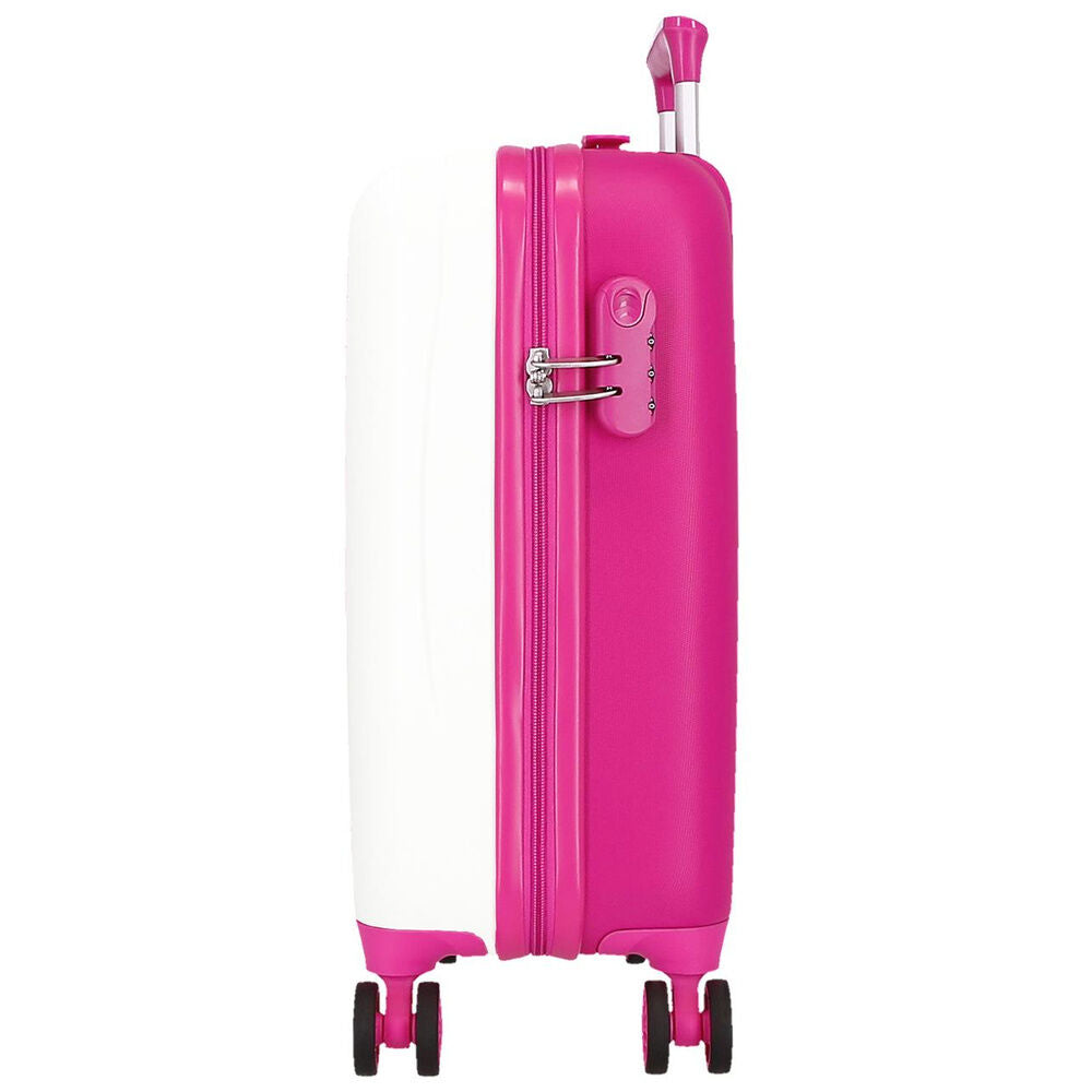 Maleta trolley ABS Kuromi Candies blanca y rosa de 50 cm - 3