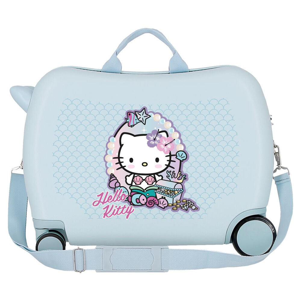 Maleta trolley rígida azul claro Hello Kitty Mermaid de 50 cm - 3