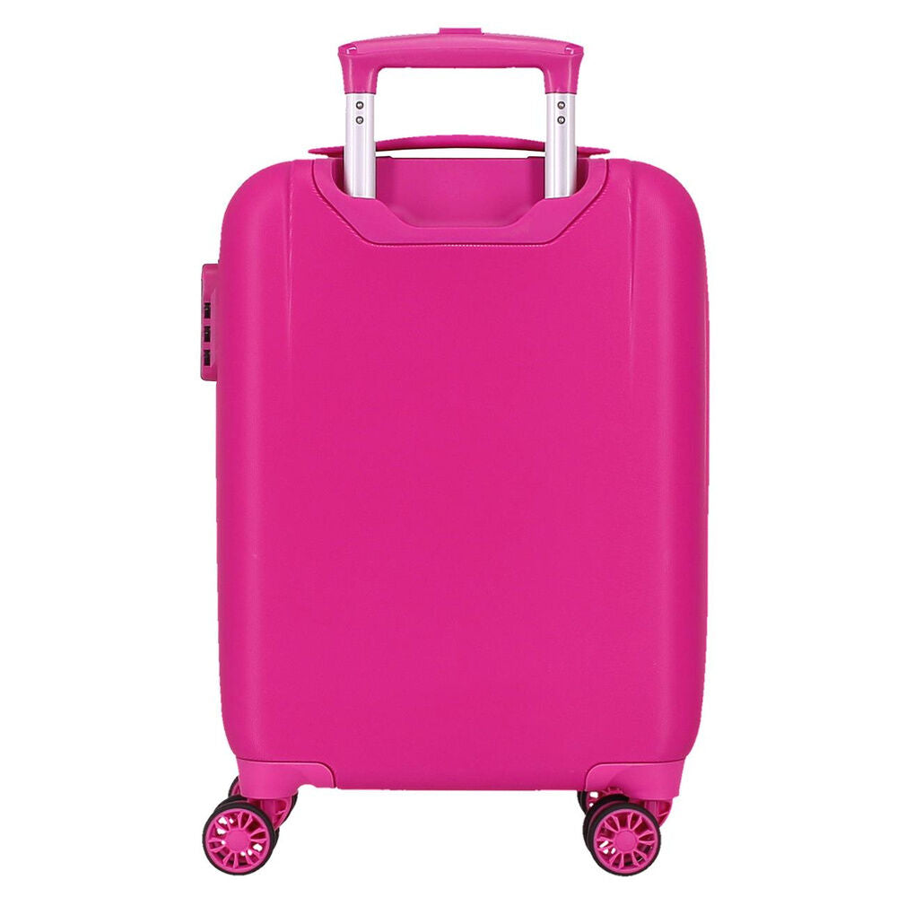 Maleta trolley ABS Kuromi Candies blanca y rosa de 50 cm - 4