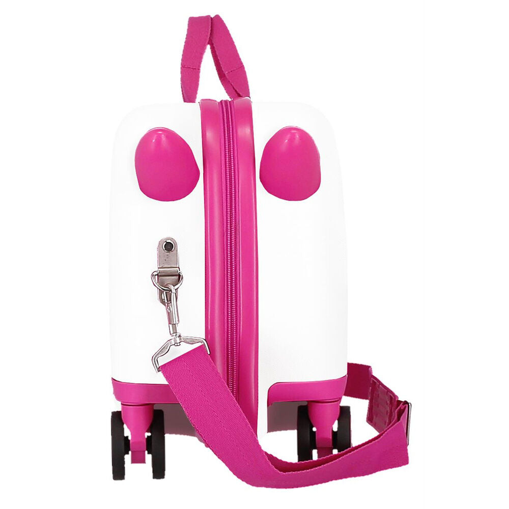 Maleta trolley rígida Kuromi Hello Kitty Candies en blanco y rosa - 4