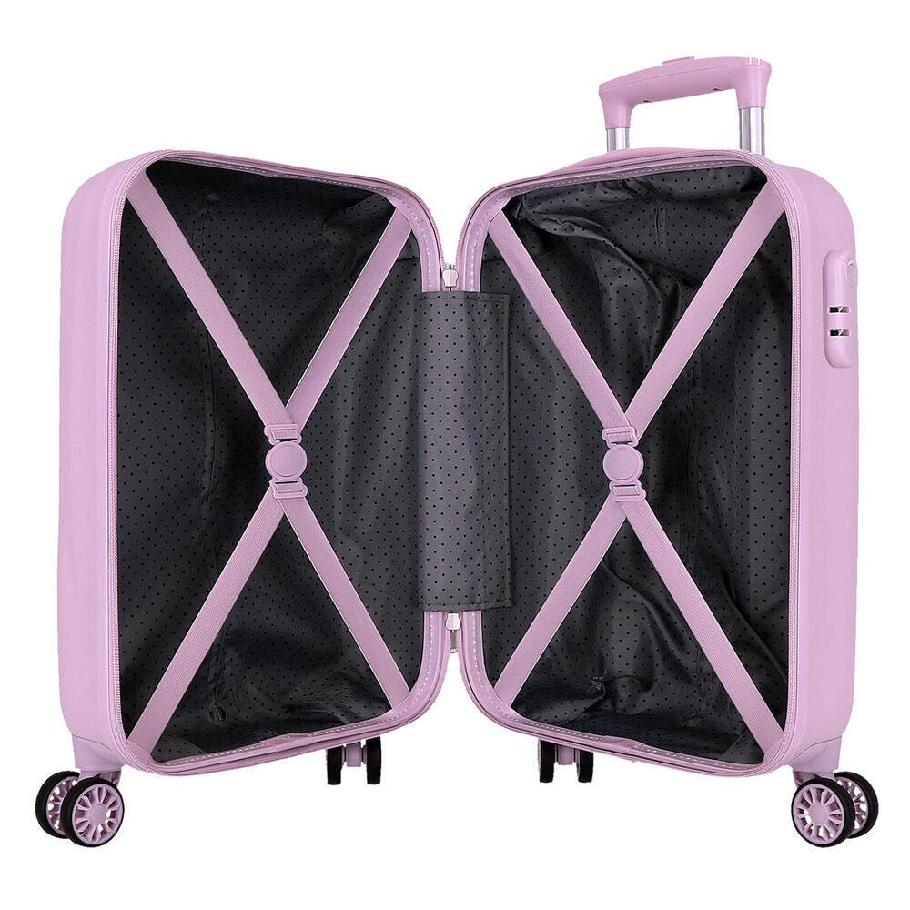 Maleta trolley rosa Kuromi Sweet Dreams con cuatro ruedas dobles - 6