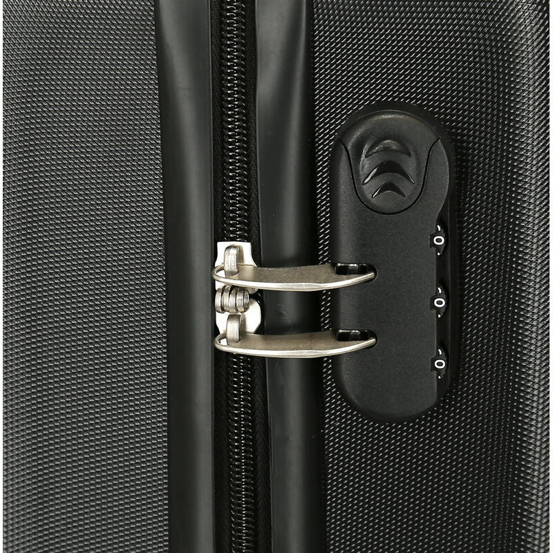 Maleta trolley ABS negra de Kuromi con cuatro ruedas dobles - 6
