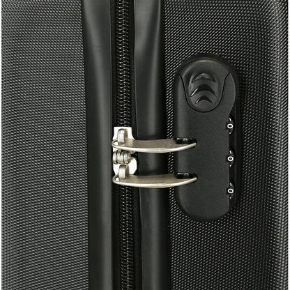 Maleta trolley ABS negra de Kuromi con cuatro ruedas dobles - 6