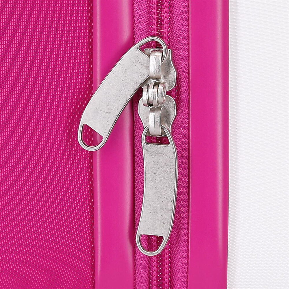 Maleta trolley rígida Kuromi Hello Kitty Candies en blanco y rosa - 6