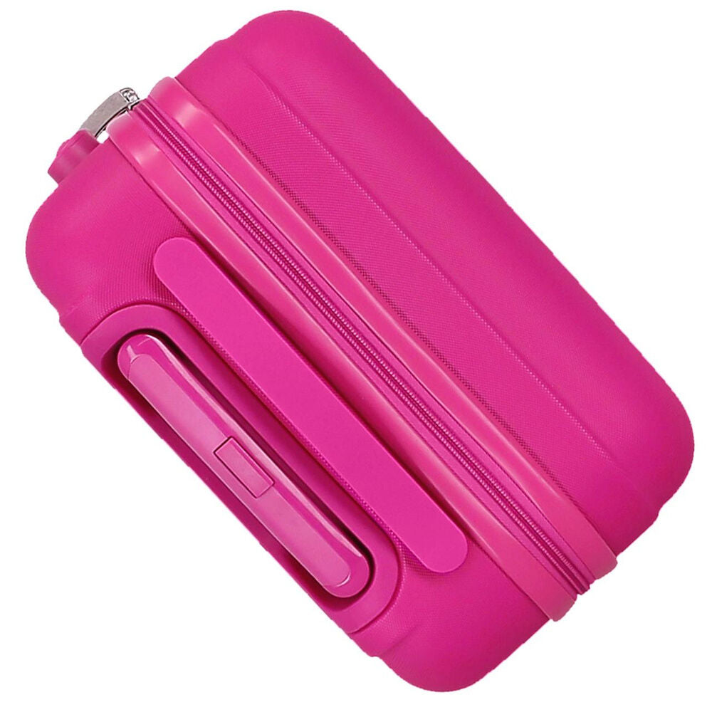 Maleta trolley ABS fucsia de Kuromi Hello Kitty con cuatro ruedas dobles - 7