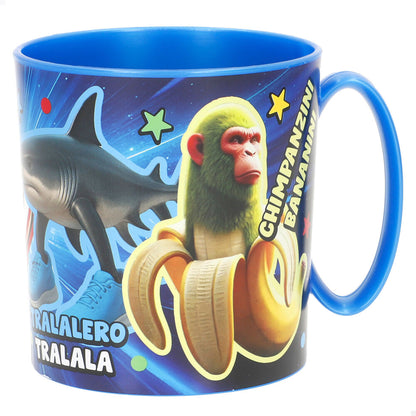Taza azul STOR Italian Brainrot de plástico con ilustraciones multicolor - 2