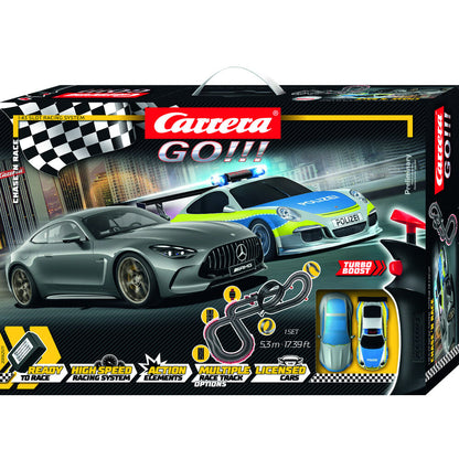 Circuito Carrera GO!!! Chase 'n Race con Porsche Polizei y Mercedes-AMG GT