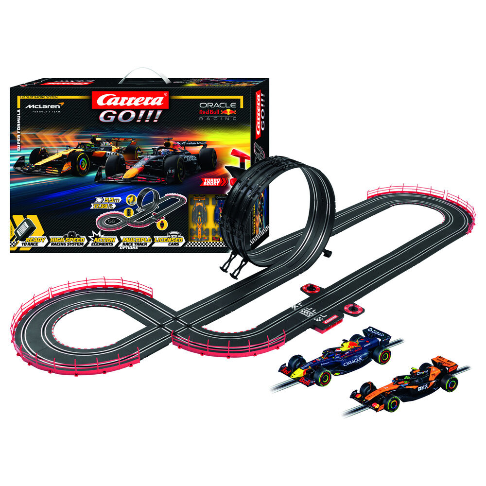 Circuito CARRERA GO!!! Super Formula con coches de Verstappen y Norris