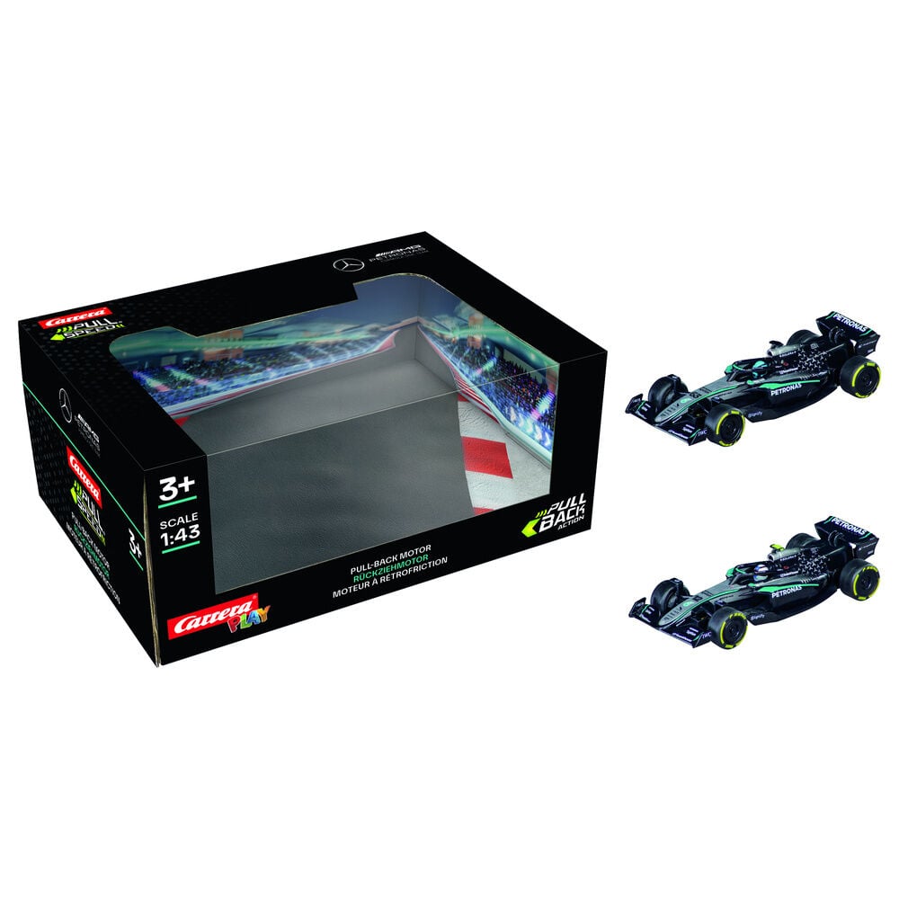 Twinpack Carrera con dos coches F1 Mercedes-AMG Petronas a escala 1:43