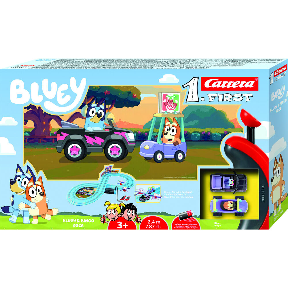 Circuito de carreras Carrera Bluey & Bingo Race