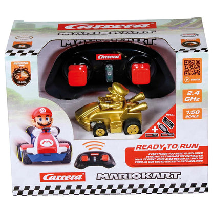 Coche RC Mario Gold de Mario Kart Carrera con mando
