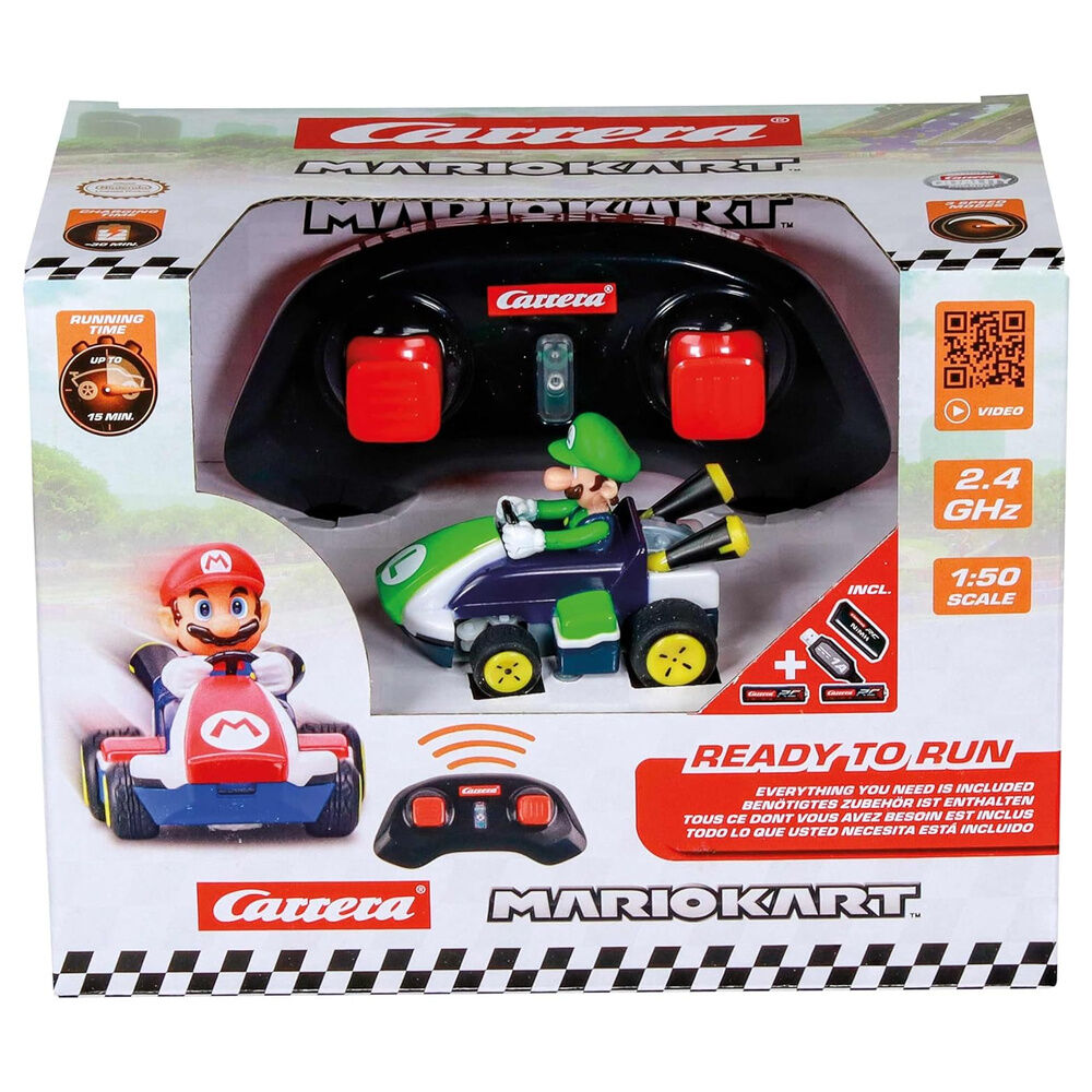 Coche RC CARRERA de Luigi inspirado en Mario Kart