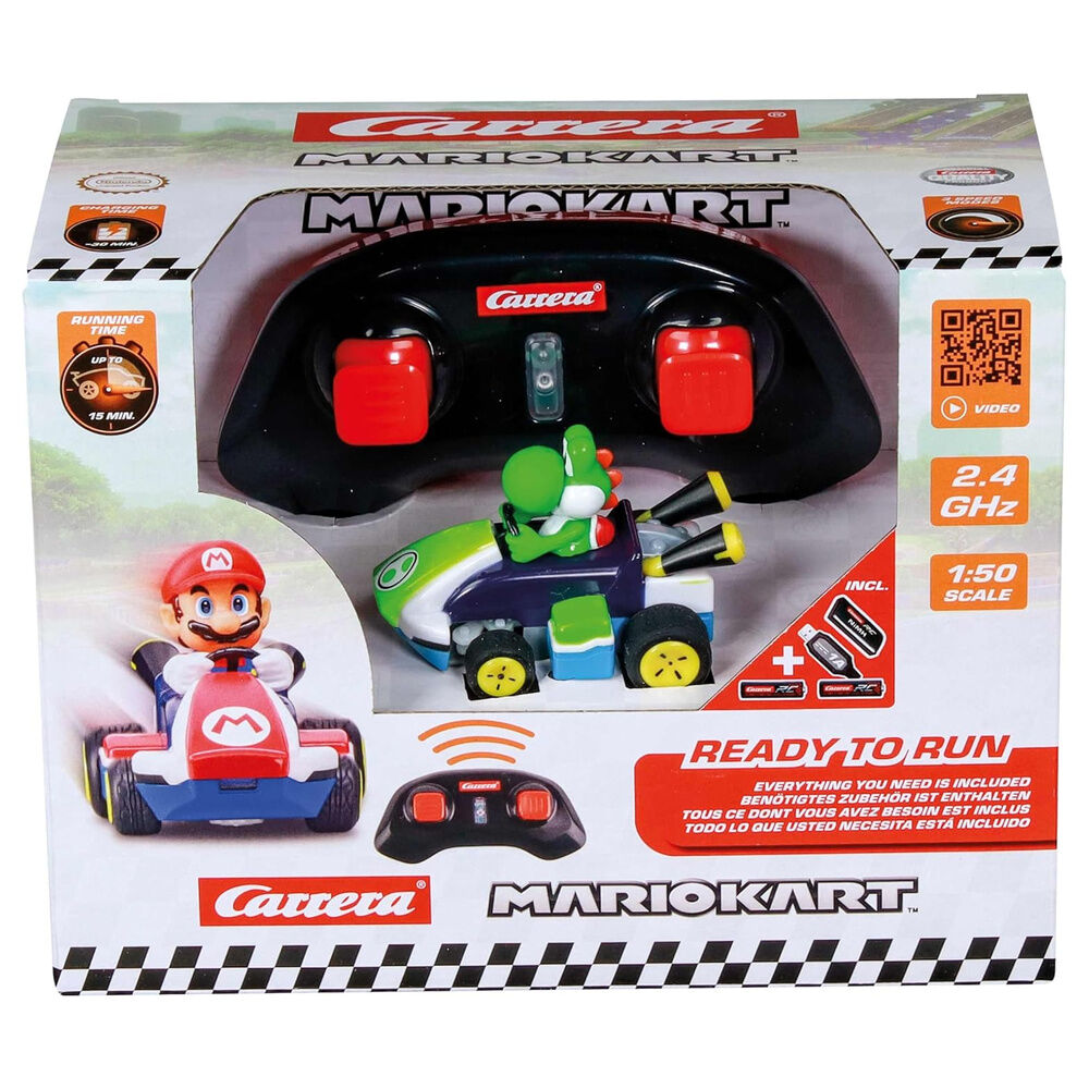 Coche radio control CARRERA de Yoshi inspirado en Mario Kart