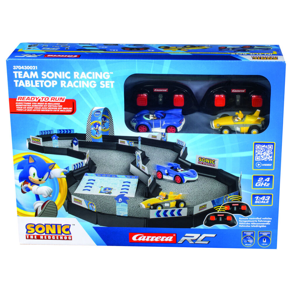 Set Carrera de radio control Sonic y Tails con pista