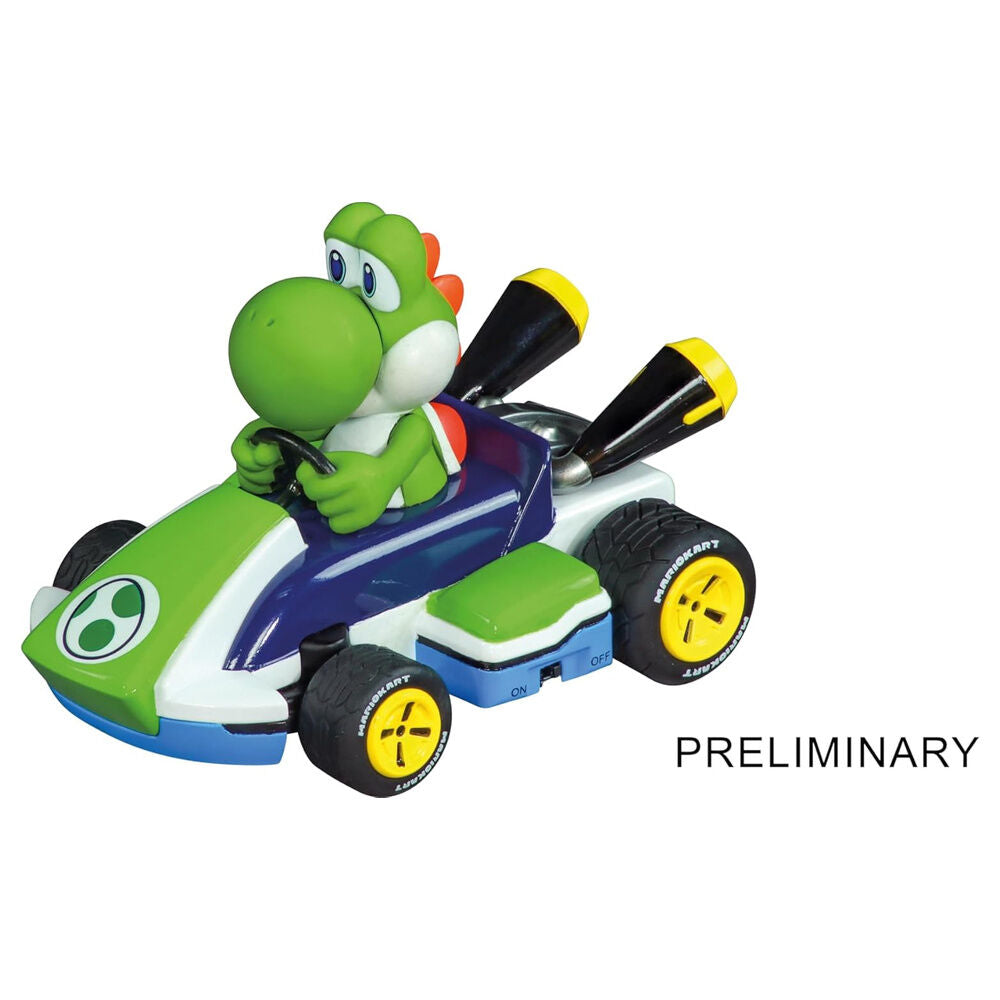 Coche radio control Carrera RC de Yoshi en kart de Mario Kart - 2