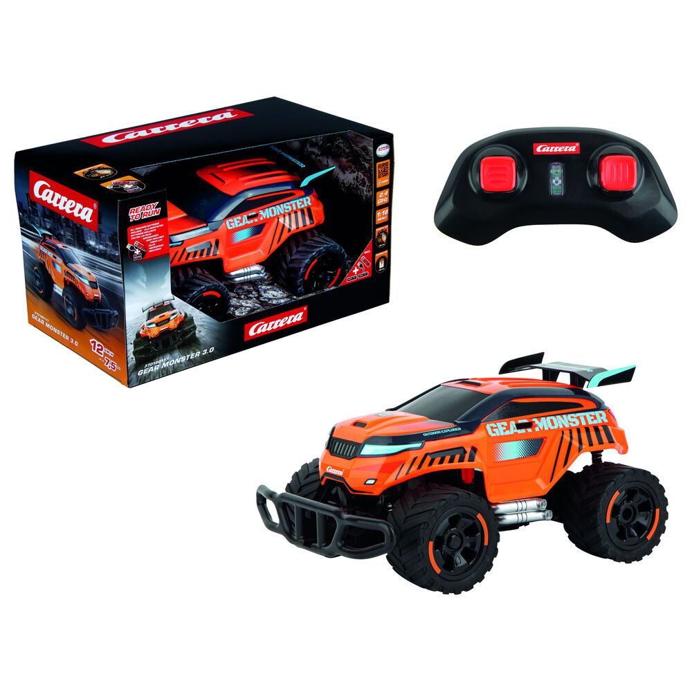 Coche radio control CARRERA Gear Monster 3.0 naranja y negro - 2