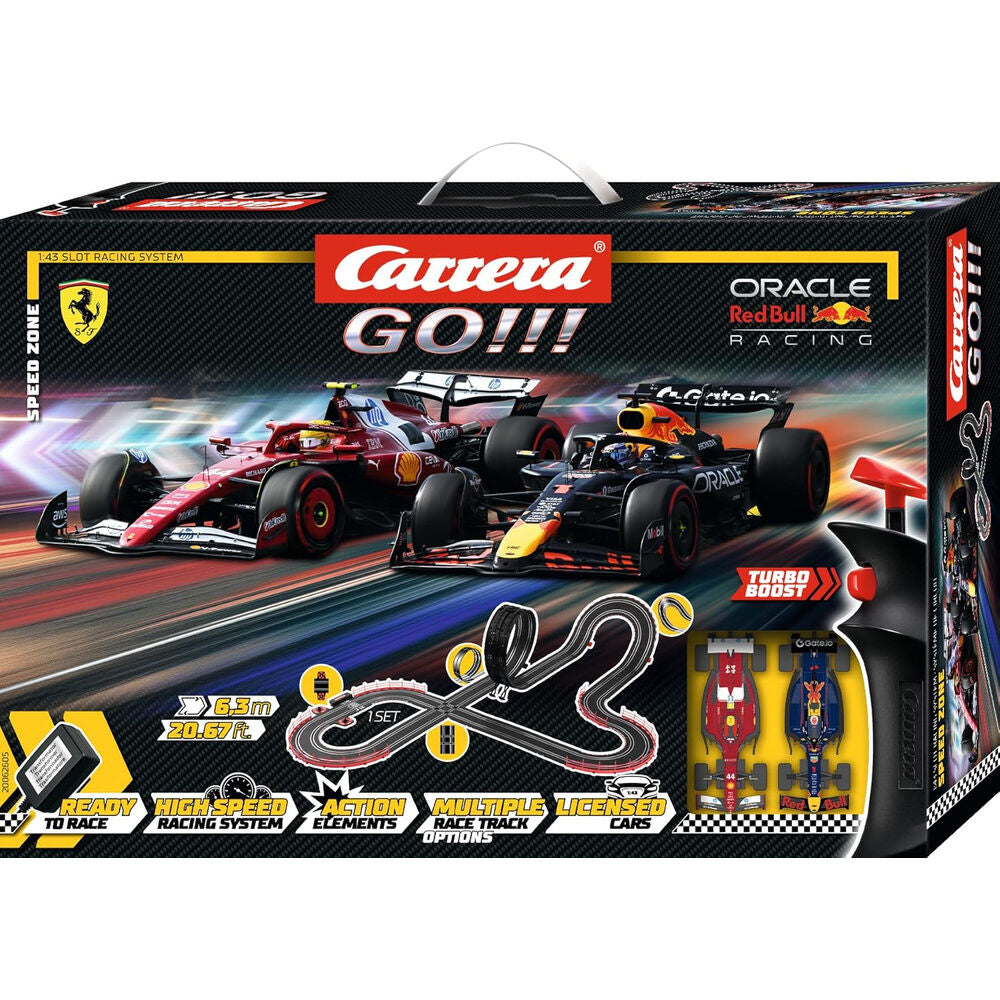 Circuito Carrera GO!!! Speed Zone con coches Red Bull y Ferrari - 3