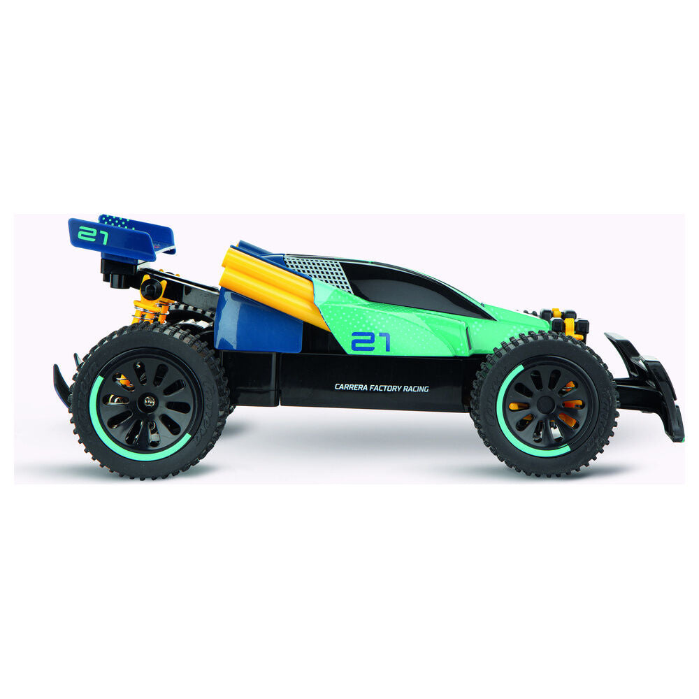 Coche radio control CARRERA Factory Racing verde y azul - 2