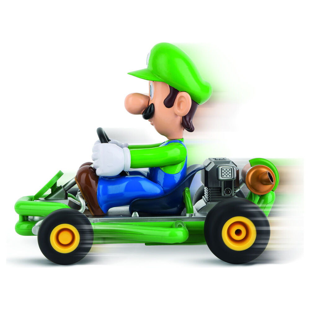 Coche radio control CARRERA RC de Luigi en su kart verde de Mario Kart - 4