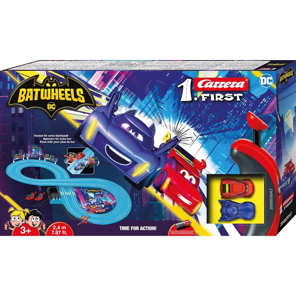 Circuito CARRERA Ready to Roll Batwheels con pista y dos coches - 2