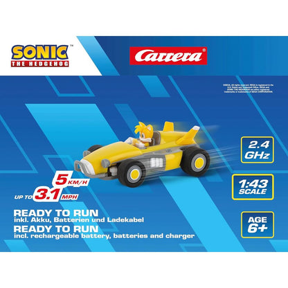 Coche teledirigido Carrera RC Tails amarillo con mando - 12