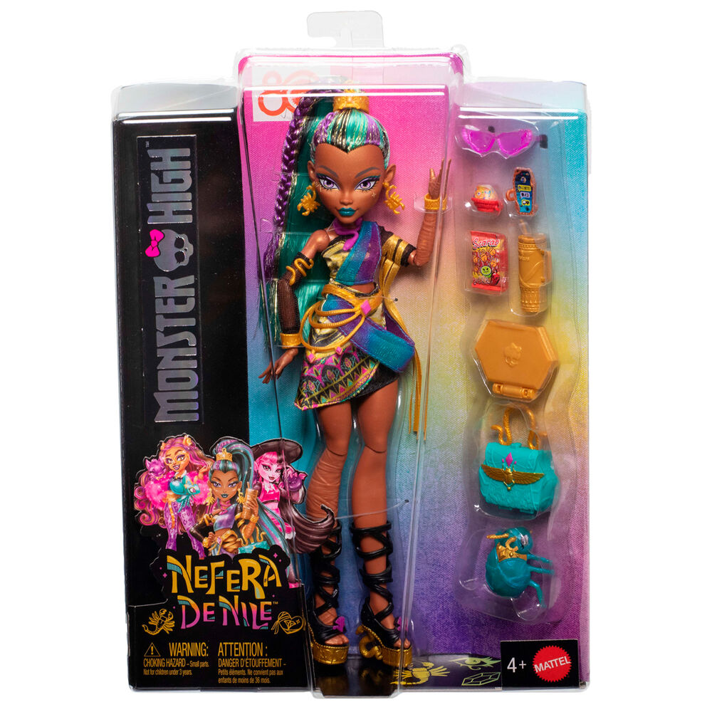 Muñeca Nefera De Nile de Monster High con accesorios y escarabajo Lavish - 4