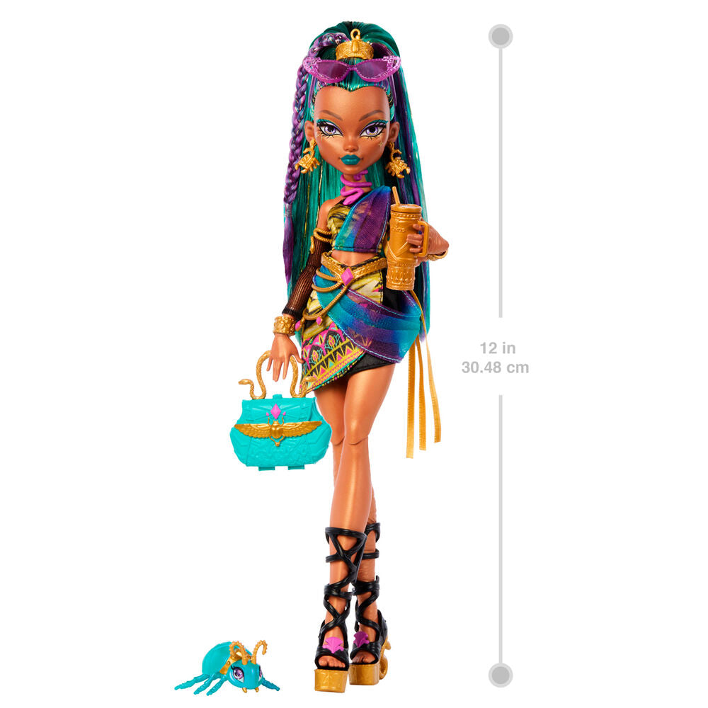 Muñeca Nefera De Nile de Monster High con accesorios y escarabajo Lavish - 2