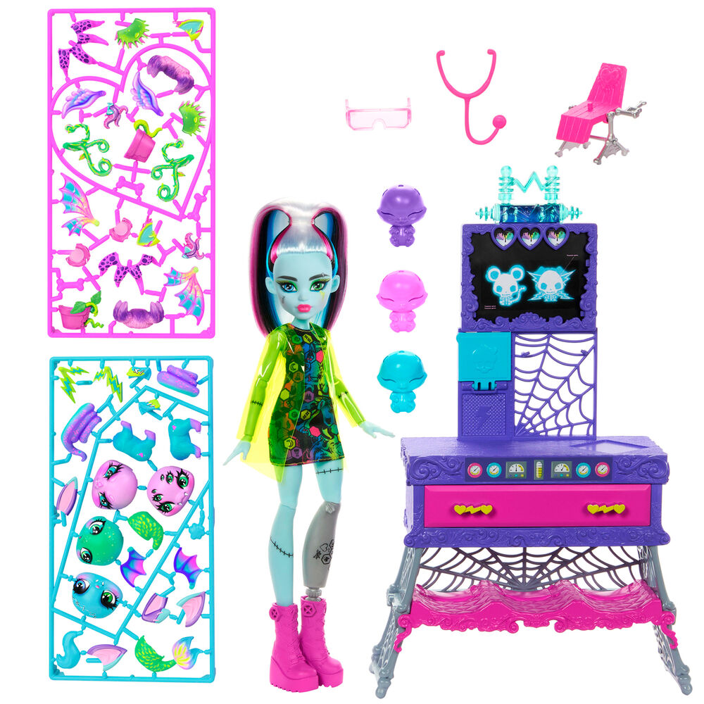 Muñeca Frankie Stein con laboratorio y mascotas Monster High - 3