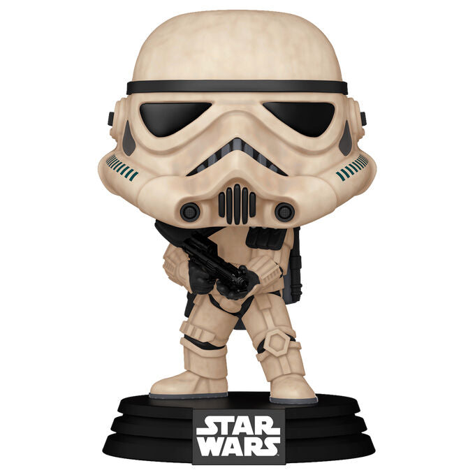 Figura Funko POP! Star Wars Sandtrooper con bláster y base negra