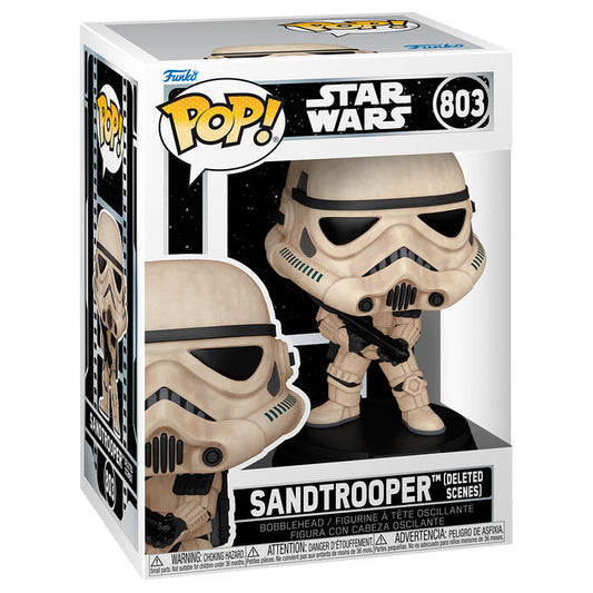 Figura Funko POP! Star Wars Sandtrooper con bláster y base negra - 2