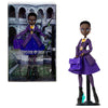 Muñeca Bianca Barclay Wednesday de Monster High con vestido morado y bolso