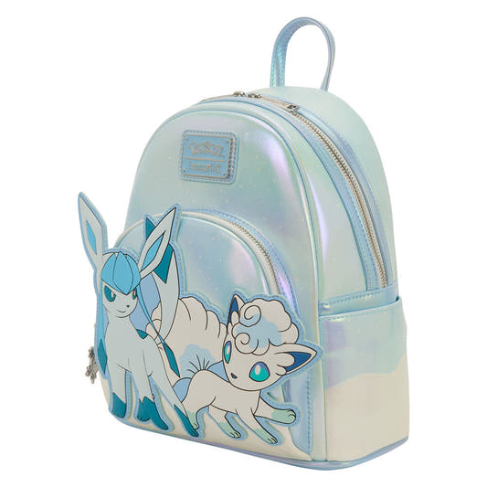 Mochila Pokémon Loungefly iridiscente con Glaceon y Vulpix de Alola - 2