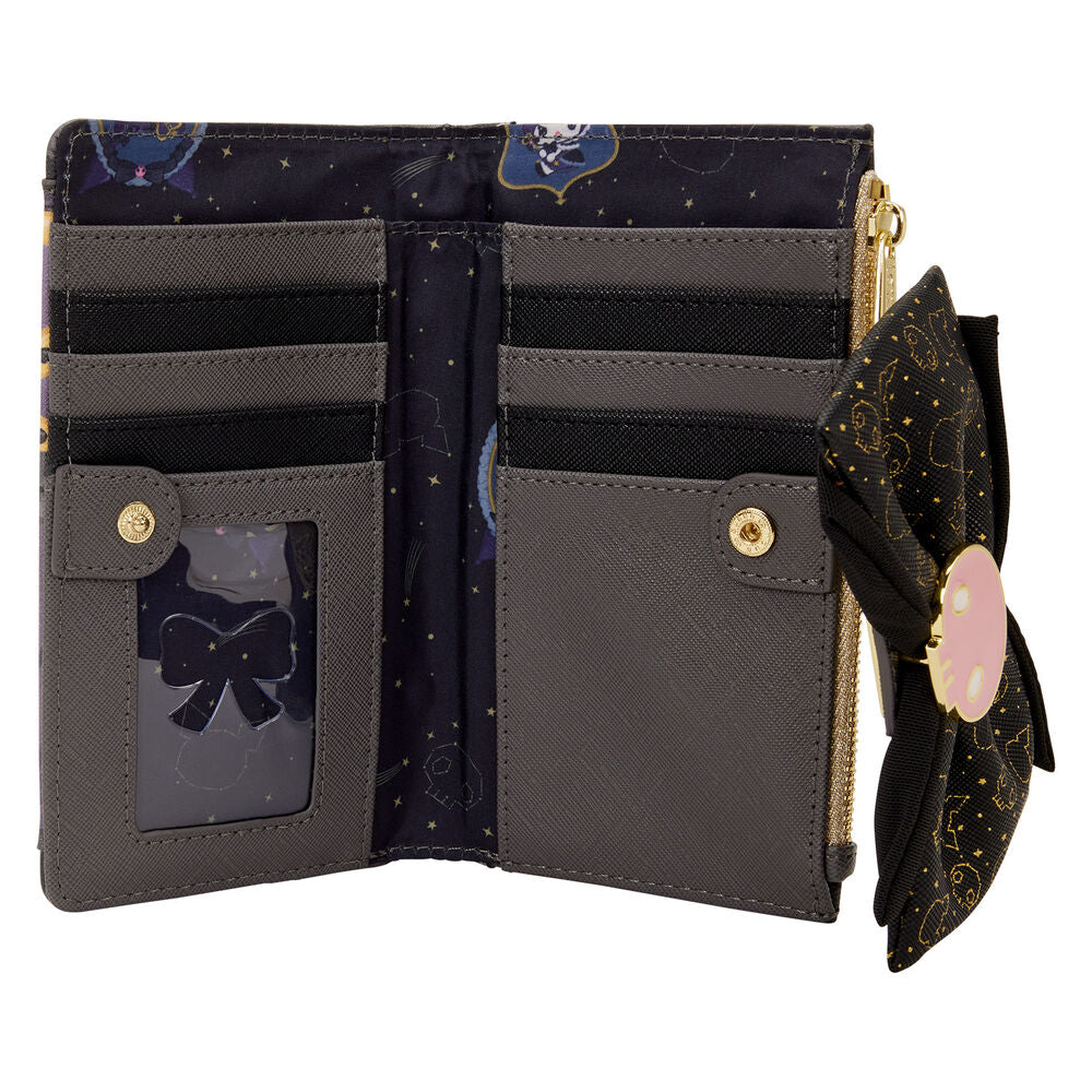 Cartera Loungefly de Kuromi 20th Anniversary con lazo negro y detalles dorados - 2