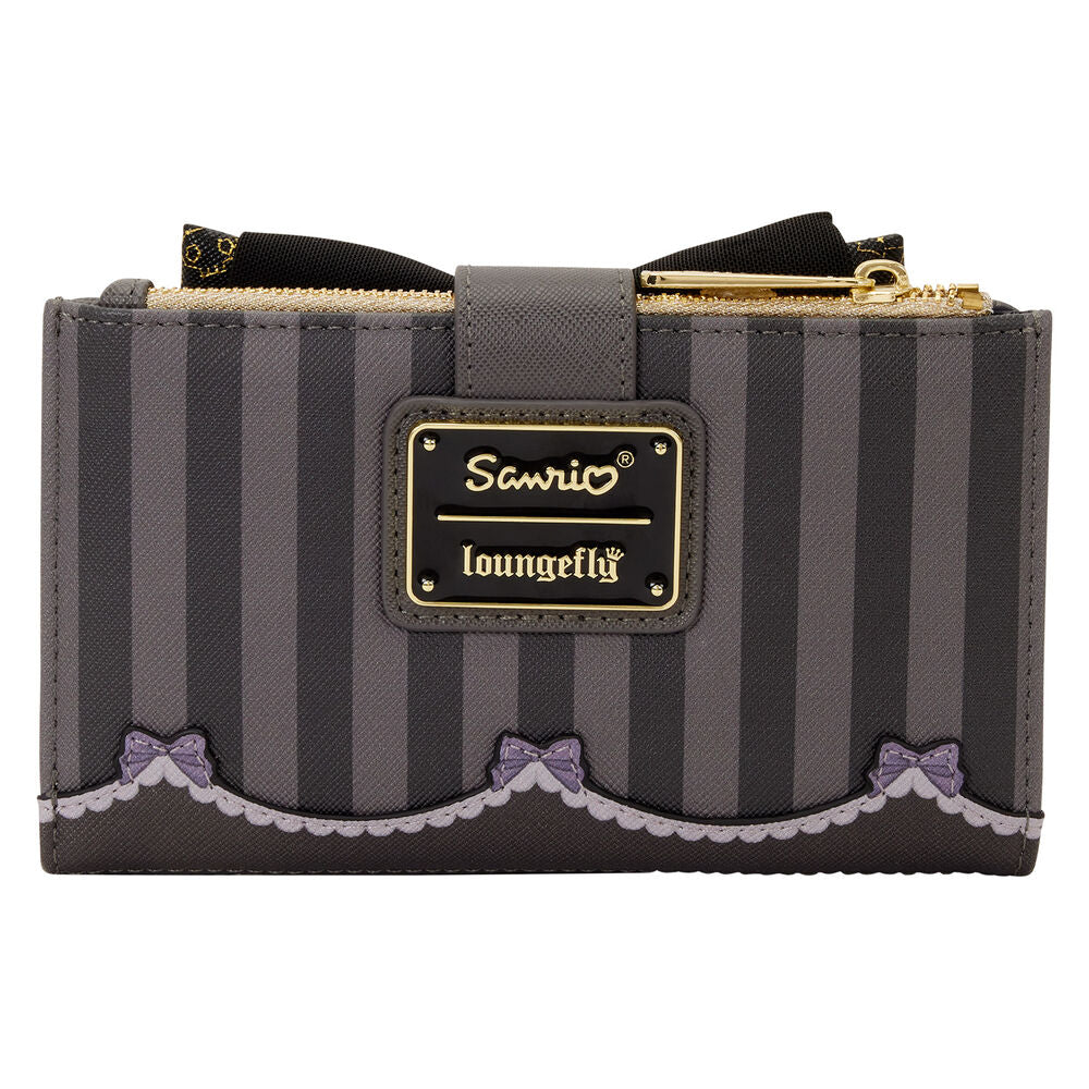 Cartera Loungefly de Kuromi 20th Anniversary con lazo negro y detalles dorados - 3