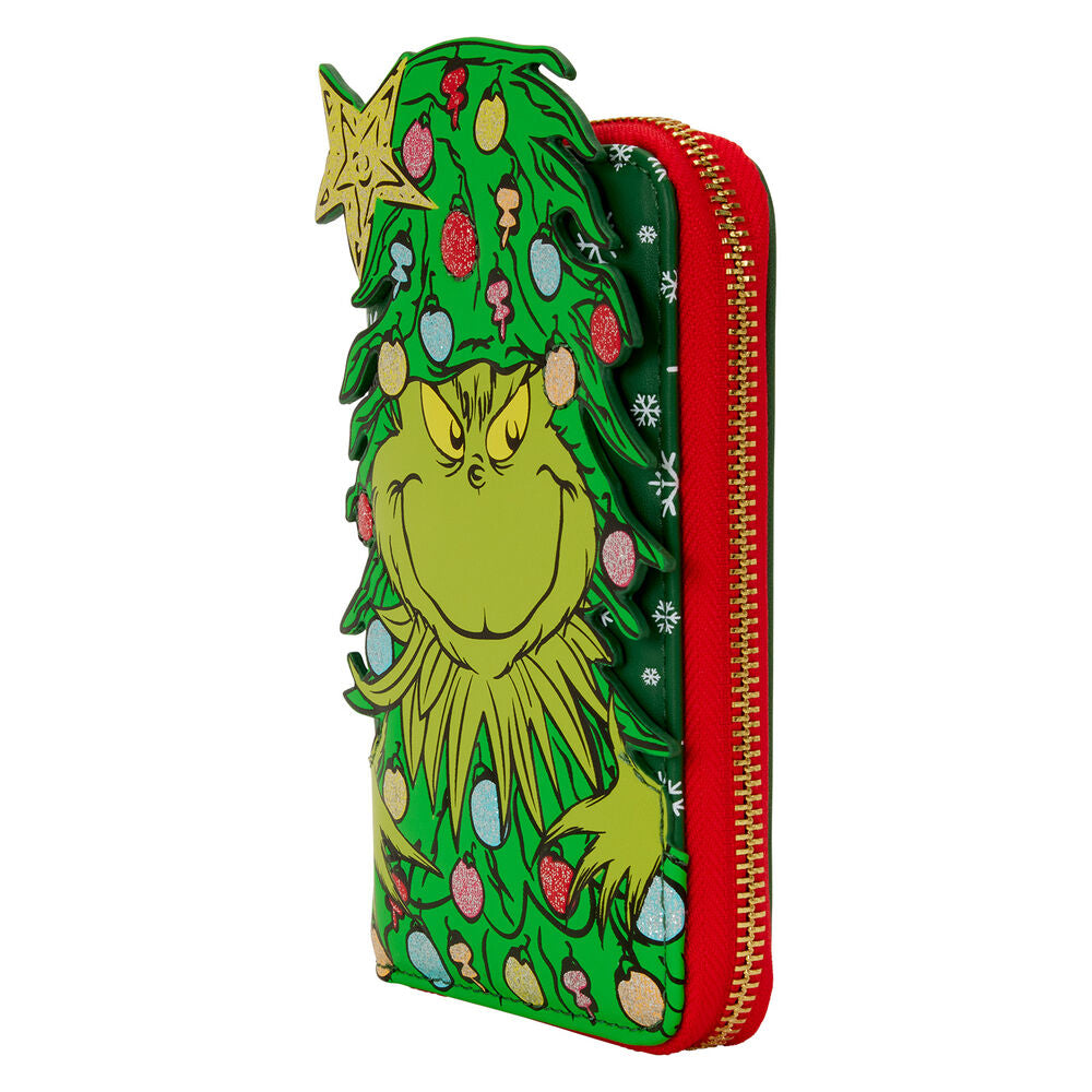 Cartera Loungefly de El Grinch con árbol navideño y adornos de colores - 2