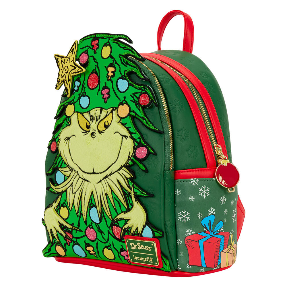Mochila Loungefly de El Grinch con diseño de árbol de Navidad - 3