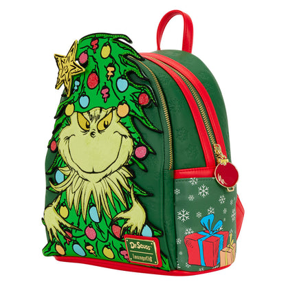 Mochila Loungefly de El Grinch con diseño de árbol de Navidad - 3