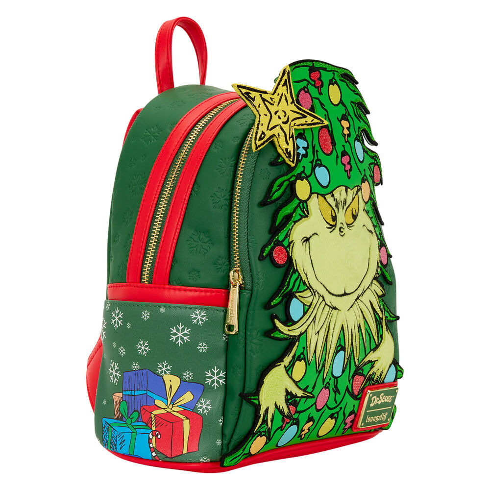 Mochila Loungefly de El Grinch con diseño de árbol de Navidad - 4